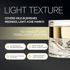 Multi effect whitening and firming skin cc cream