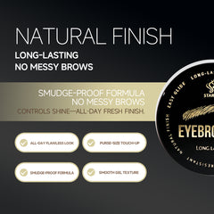 Long-lasting eyebrow gel