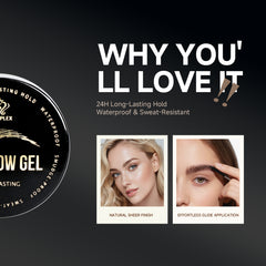 Long-lasting eyebrow gel