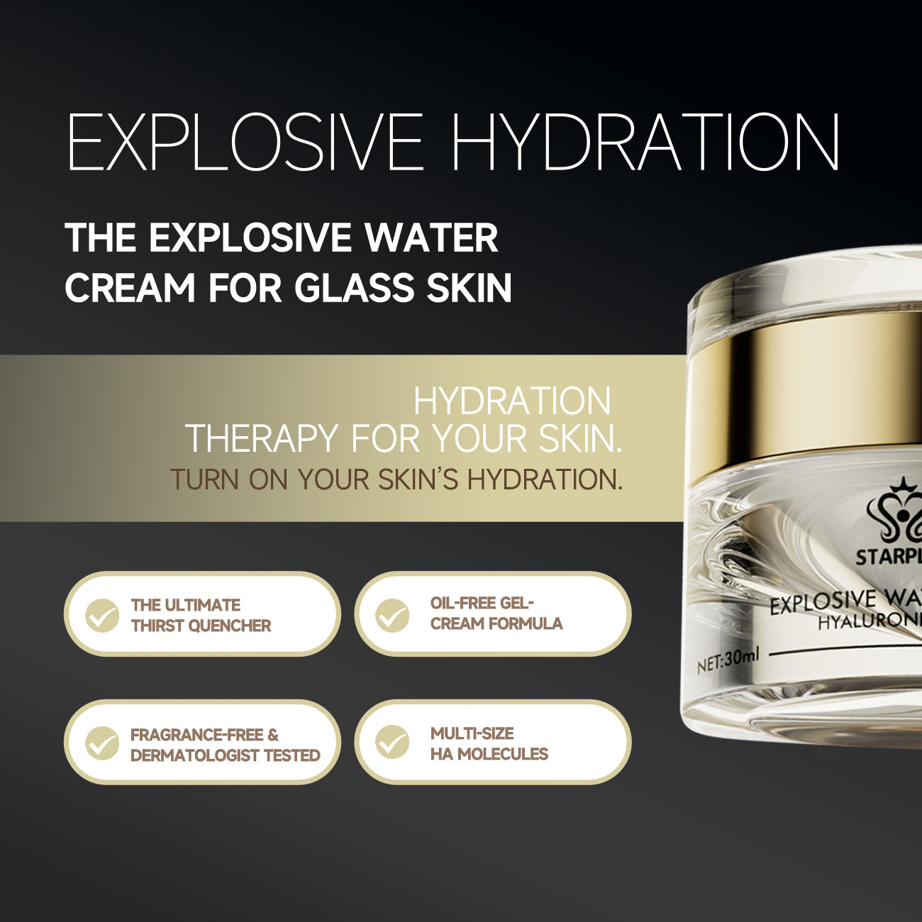 Multi-effect whitening softening anti aging face cream