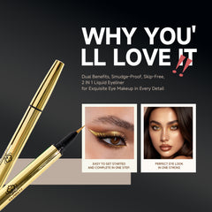 Colorful double-ended liquid eyeliner
